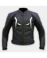 Mens Fashion Real Leather Motorbike Jacket Black MJ-16