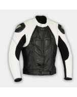 Men Motorbike Genuine Leather Motorcycle Biker Riding Jacket MJ-23