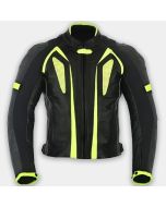 Men Motorbike Genuine Leather Motorcycle Biker Riding Jacket Special Model