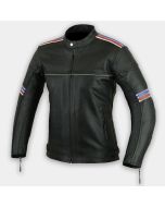 Men Motorbike Genuine Leather Motorcycle Biker Riding Jacket MJ-31