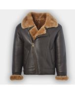 Leather Jacket Vintage Bomber Sheepskin Jacket