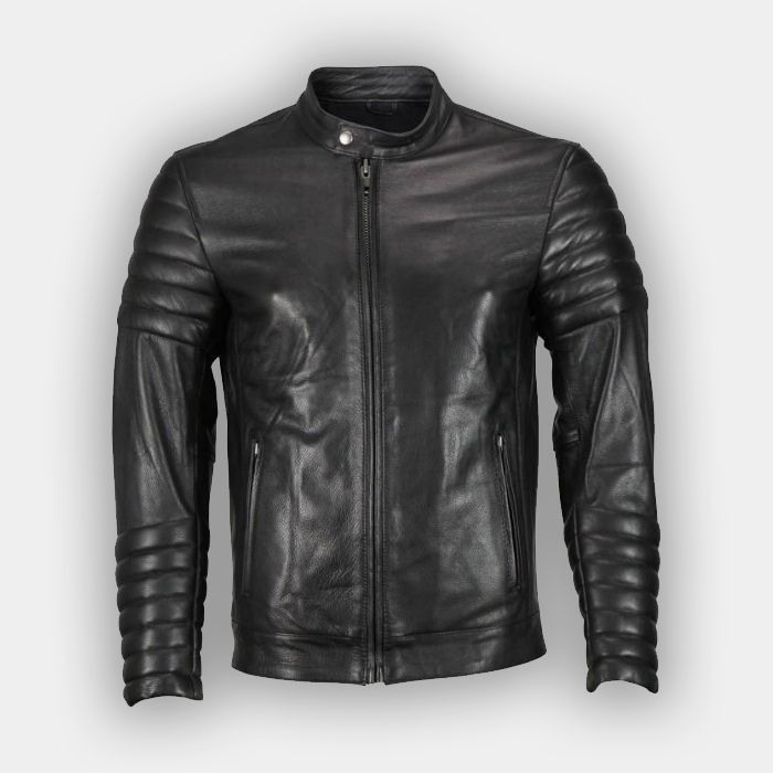 Mens Lambskin Leather Lightweight Riding Jacket Real Leather