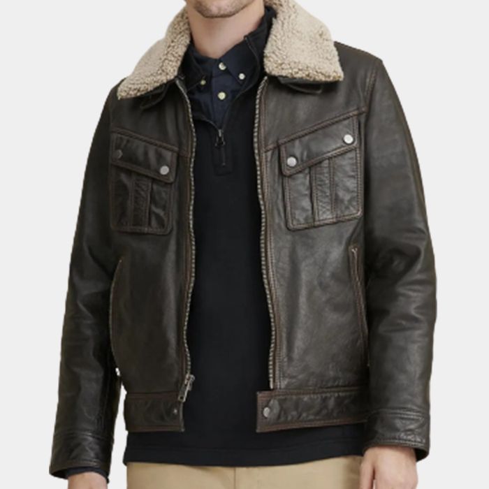 Leather jacket RAF B3 Bomber sheepskin Leather Jacket