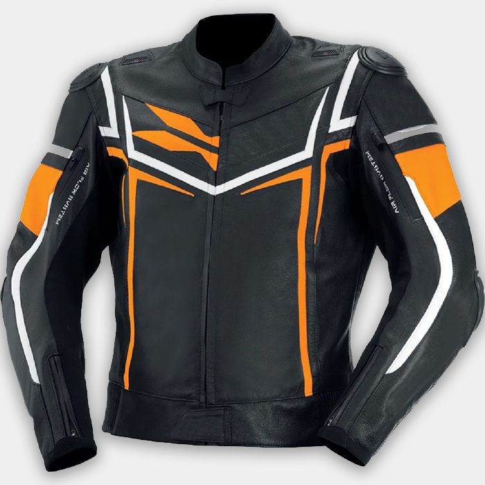 Motorbike Genuine Leather Motorcycle Biker Riding Jacket