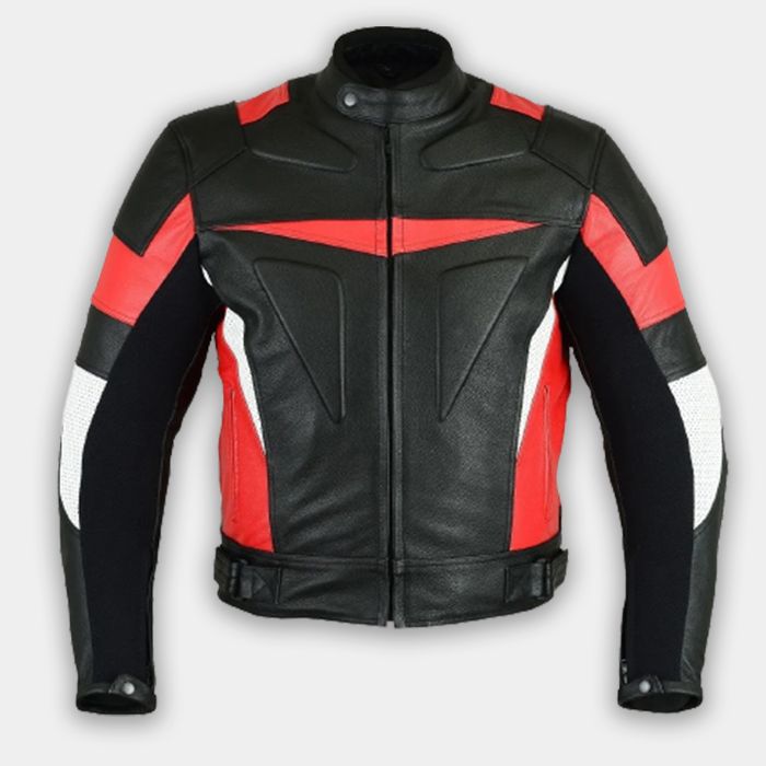Men Motorbike Genuine Pure Leather Motorcycle Biker Riding Jacket