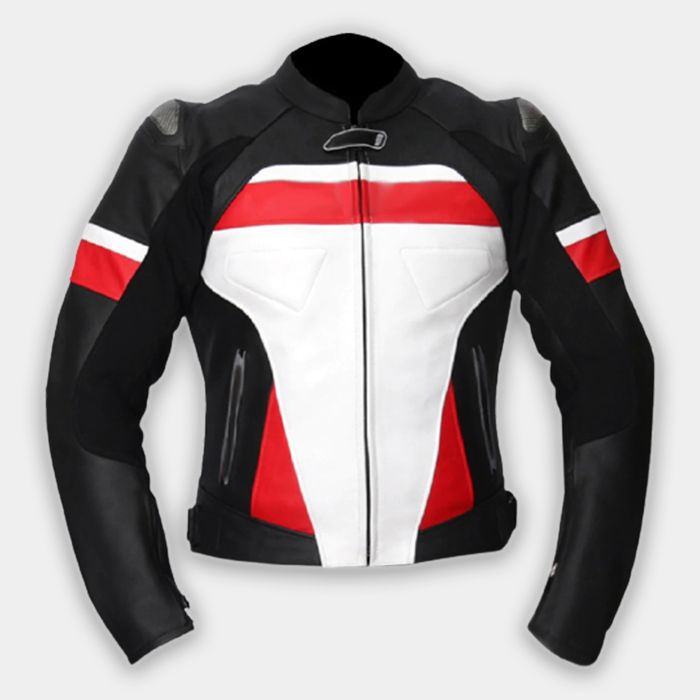 Men Motorbike Genuine Leather Motorcycle Ce Armor Protection Biker Riding Jacket New