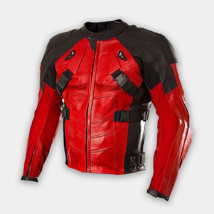 Men Motorbike Genuine Leather Motorcycle Biker Jacket New