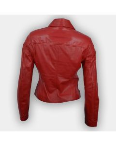 Leather Jacket For Women Red Fashion Leather jacket