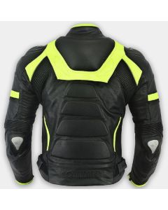 Men Motorbike Genuine Leather Motorcycle Biker Riding Jacket Special Model