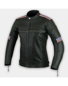 Men Motorbike Genuine Leather Motorcycle Biker Riding Jacket MJ-31