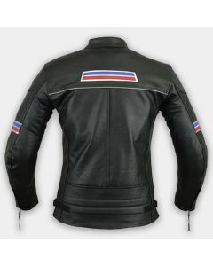 Men Motorbike Genuine Leather Motorcycle Biker Riding Jacket MJ-31