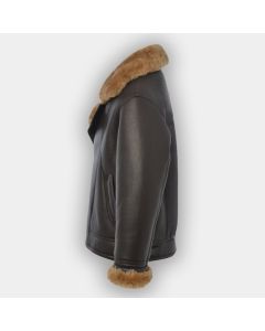 Leather Jacket Vintage Bomber Sheepskin Jacket