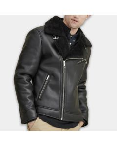 Aviator Leather Jacket New Real Leather 